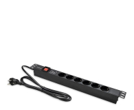 QOLTEC PDU do RACK 19" | 1U | 16A | 6xSchuko | 1.8m 54601 - 1257493 - zdjęcie 1